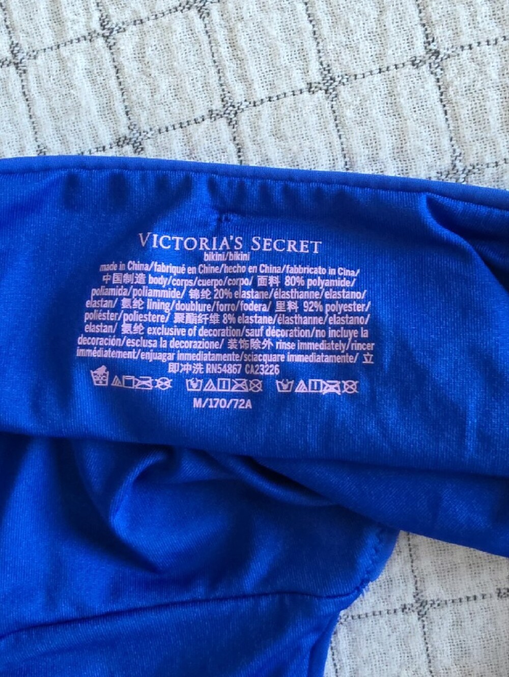 Victoria's Secret Royal Blue Tie-Side Bikini Bottoms - Picture 5 of 5